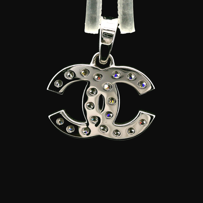 C Design Lab Grown Diamond Pendant 14K White Gold Women, DEF VVS CVD Diamond Pendant Necklace