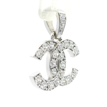 C Design Lab Grown Diamond Pendant 14K White Gold Women, DEF VVS CVD Diamond Pendant Necklace