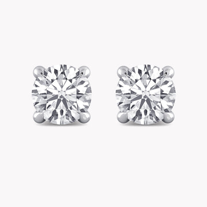 2CT Diamond Stud Earrings Lab Gown CVD IGI Certified Diamonds EF VS1